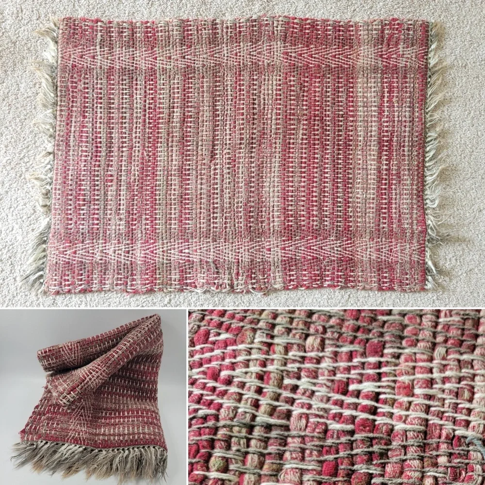 VTG Sweedish Handmade Cotton Rag Rug 22